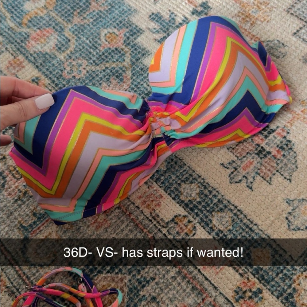 Victoria's Secret Multicolor Strapless Bikini Top